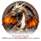 Casse-tête mécanique en bois fantaisiste - Dragon 2