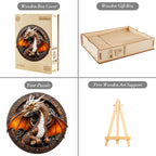 Casse-tête mécanique en bois fantaisiste - Dragon 2