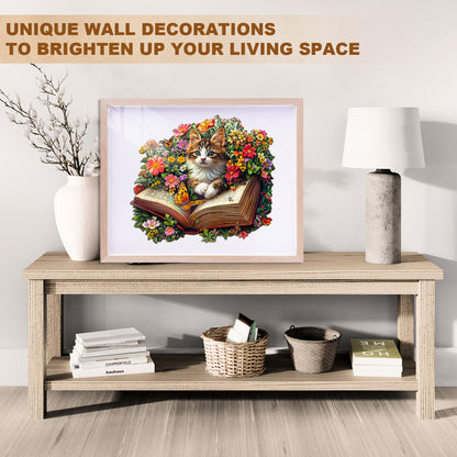 Whimsical Wooden Jigsaw Puzzle - Meow Stories - pickApuzzle