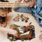 Whimsical Wooden Jigsaw Puzzle - Meow Stories - pickApuzzle