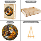 Whimsical Wooden Jigsaw Puzzle-Mother Fox Storytime-3