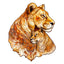 Whimsical Wooden Jigsaw Puzzle-Motherly Lion