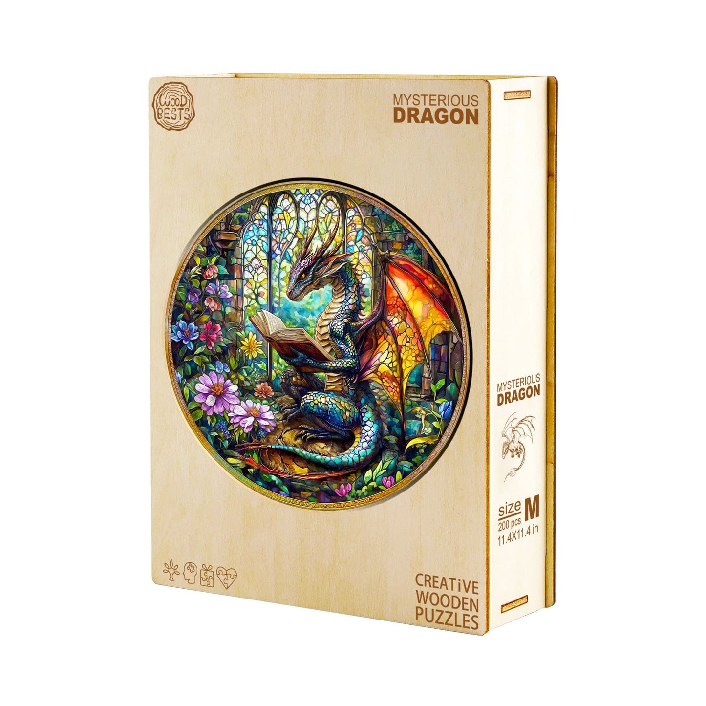 Launisches Holz-Puzzle-Geheimnisvoller Drache