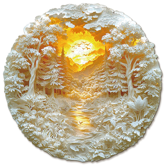Puzzle en bois fantaisiste - Forêt mystérieuse