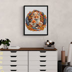Whimsical Wooden Jigsaw Puzzle-Parent-child fox