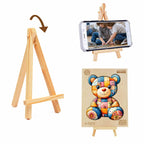 Whimsical Wooden Jigsaw Puzzle - Patchwork Bear - pickApuzzle