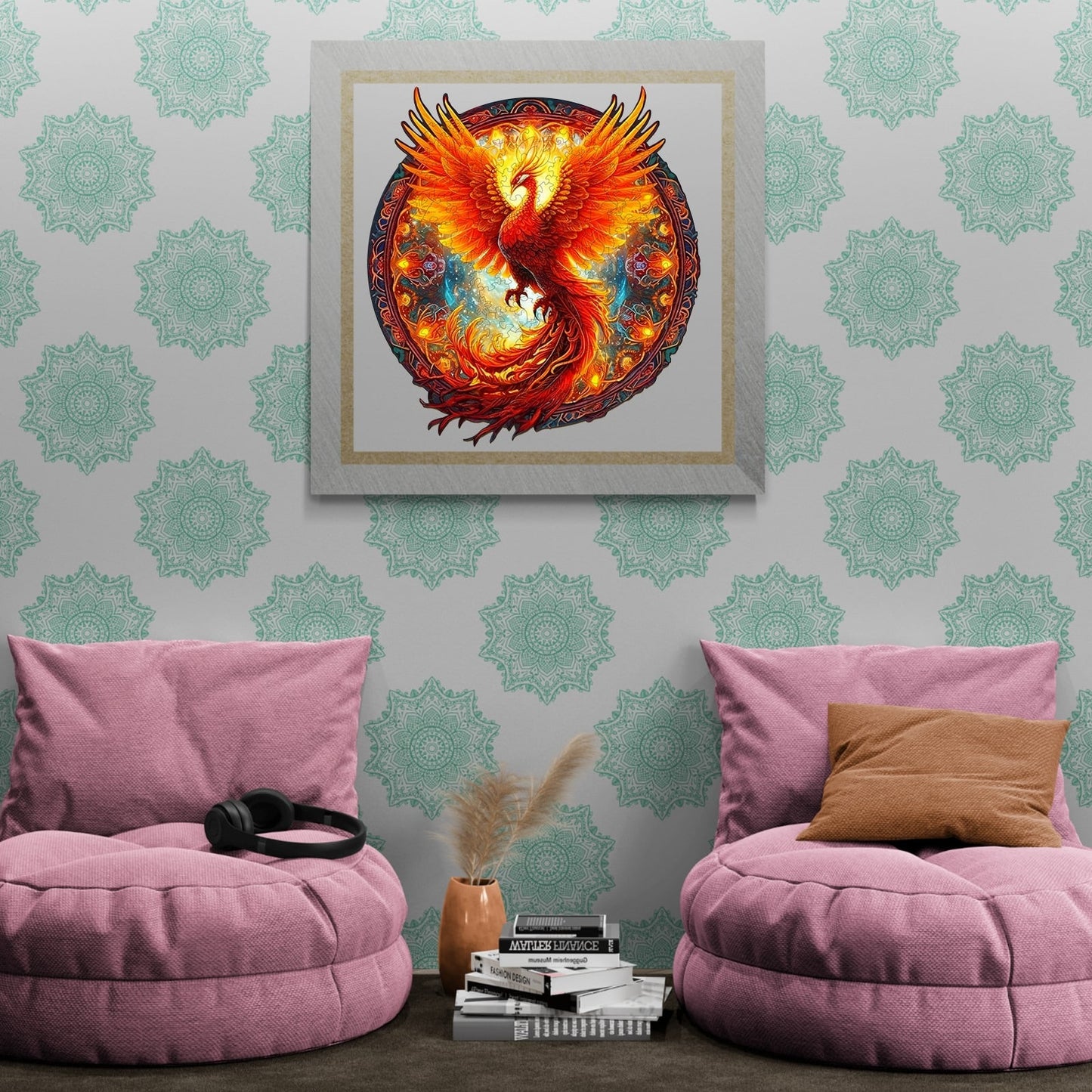 Whimsical Wooden Jigsaw Puzzle-Phoenix
