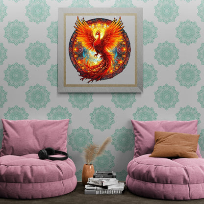 Whimsical Wooden Jigsaw Puzzle-Phoenix