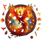 Whimsical Wooden Jigsaw Puzzle-Phoenix