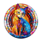 Whimsical Wooden Jigsaw Puzzle- Pixel Kitty