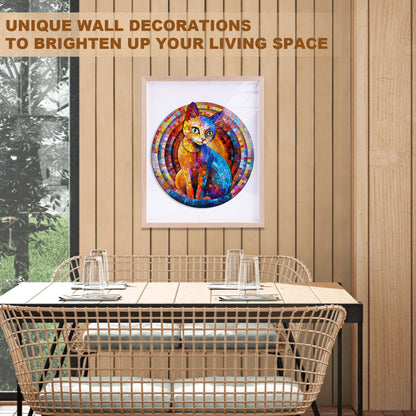 Whimsical Wooden Jigsaw Puzzle - Pixel Kitty - pickApuzzle