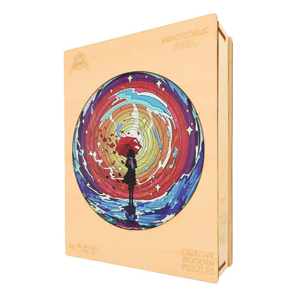 Ausgefallenes Holzpuzzle – PSYCHEDELIC GIRL