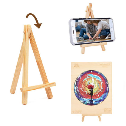 Ausgefallenes Holzpuzzle – PSYCHEDELIC GIRL