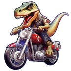 Whimsical Wooden Jigsaw Puzzle - Raptor Riders - pickApuzzle
