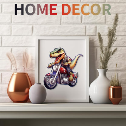 Whimsical Wooden Jigsaw Puzzle - Raptor Riders - pickApuzzle