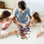 Whimsical Wooden Jigsaw Puzzle - Raptor Riders - pickApuzzle