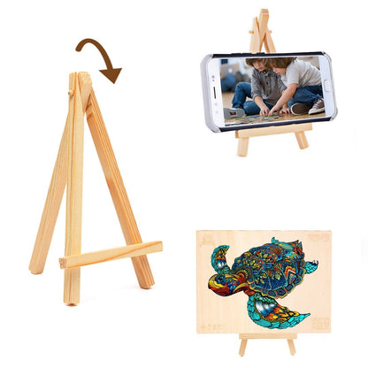 Whimsical Wooden Jigsaw Puzzle-RESOLUTE TURTLE