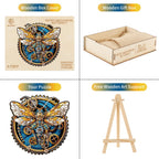 Whimsical Wooden Jigsaw Puzzle - Retro Mechanical Butterfly - pickApuzzle