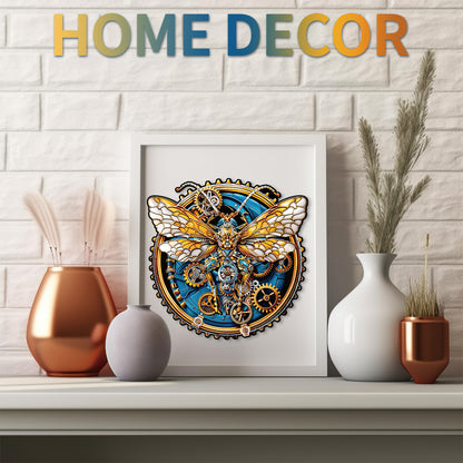 Whimsical Wooden Jigsaw Puzzle - Retro Mechanical Butterfly - pickApuzzle