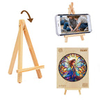 Whimsical Wooden Jigsaw Puzzle-Stained Glass Fairy