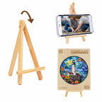 Whimsical Wooden Jigsaw Puzzle-Stained Glass Lighthouse 2