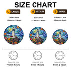 Whimsical Wooden Jigsaw Puzzle-Stained Glass Lighthouse 2