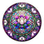Whimsical Wooden Jigsaw Puzzle-stained glass lotus-1
