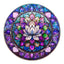 Whimsical Wooden Jigsaw Puzzle-stained glass lotus-2