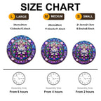 Whimsical Wooden Jigsaw Puzzle-stained glass lotus-2