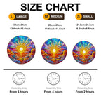 Whimsical Wooden Jigsaw Puzzle- stained glass rainbow