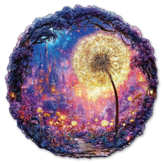 Puzzle en bois fantaisiste - Plantes Étoilées