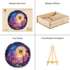 Whimsical Wooden Jigsaw Puzzle - Starlight Plants - pickApuzzle