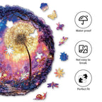 Whimsical Wooden Jigsaw Puzzle - Starlight Plants - pickApuzzle