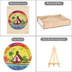 Puzzle en bois fantaisiste-LEVER DE SOLEIL