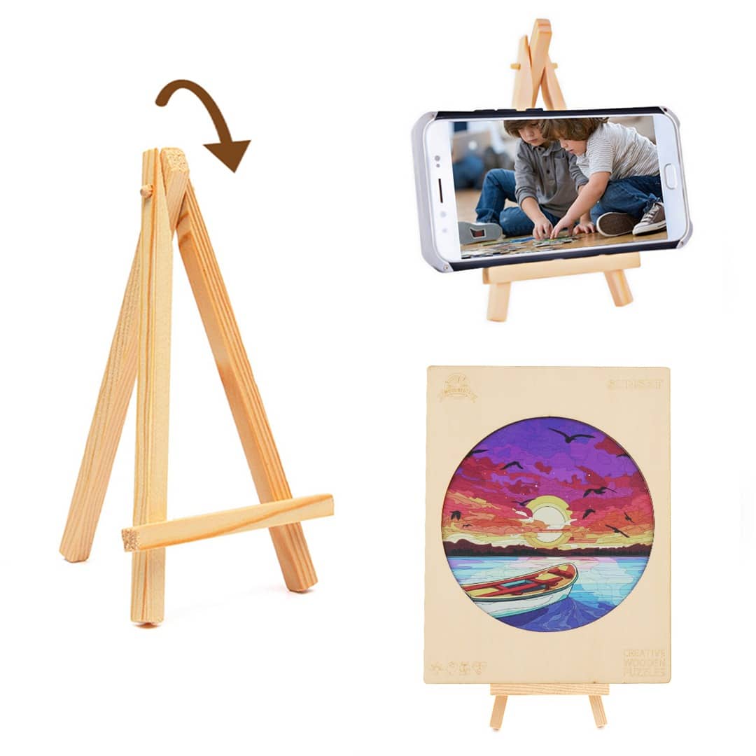 Whimsical Wooden Jigsaw Puzzle-SUNSET