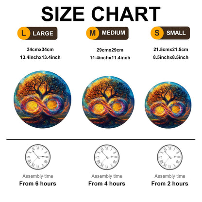 Whimsical Wooden Jigsaw Puzzle - The Infinite Tree of Life - pickApuzzle