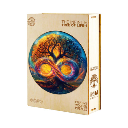 Whimsical Wooden Jigsaw Puzzle - The Infinite Tree of Life - pickApuzzle