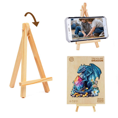 Verrücktes Holzpuzzle – Schatzdrache