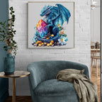 Whimsical Wooden Jigsaw Puzzle-Treasure Dragon