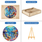 Ausgefallenes Holz-Puzzle – Unterwasserwelt