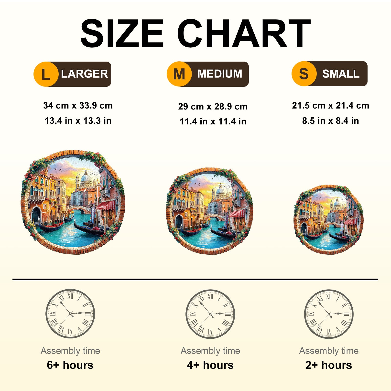 Whimsical Wooden Jigsaw Puzzle - Venice Water City - pickApuzzle