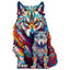 Whimsical Wooden Jigsaw Puzzle-WOLF FAMILY