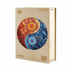 Whimsical Wooden Jigsaw Puzzle - Yin Yang 2 - pickApuzzle