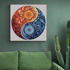 Whimsical Wooden Jigsaw Puzzle - Yin Yang 2 - pickApuzzle