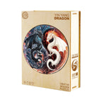 Wunderliches Holzpuzzle - Yin-Yang-Drache
