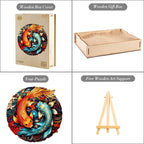 Whimsical Wooden Jigsaw Puzzle- YIN YANG FISH