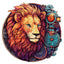 Whimsical Wooden Jigsaw Puzzle-Yin-Yang Lion-1