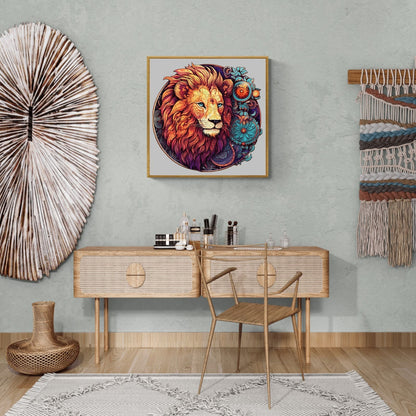 Launisches Holzpuzzle – Yin-Yang-Löwe – 1