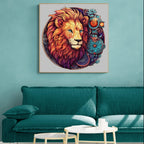 Whimsical Wooden Jigsaw Puzzle-Yin-Yang Lion-1
