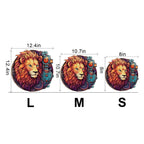 Whimsical Wooden Jigsaw Puzzle-Yin-Yang Lion-1